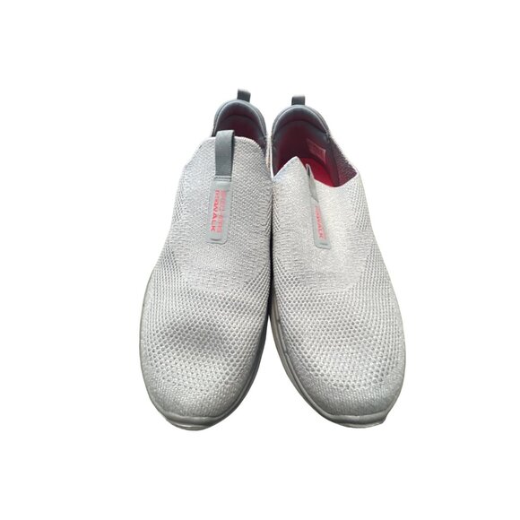 Skechers Womans Size 8.5 GOwalk 6 Hyper Pillar Slip-Ons Gray/Pink - Picture 2 of 9